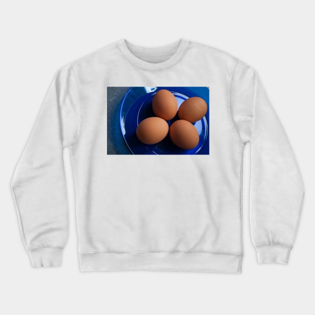 Four Eggs on a Plate Crewneck Sweatshirt by gdb2